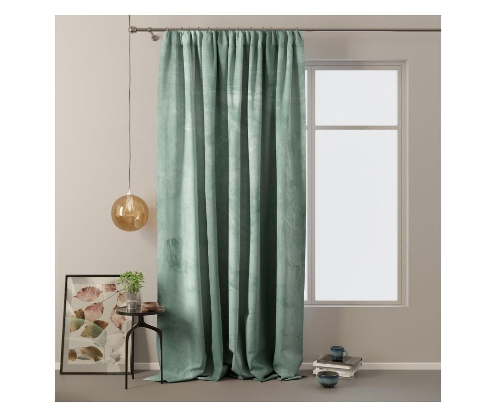 Draperie Velvet on pleat 140x270 cm - Amelia Home, Verde