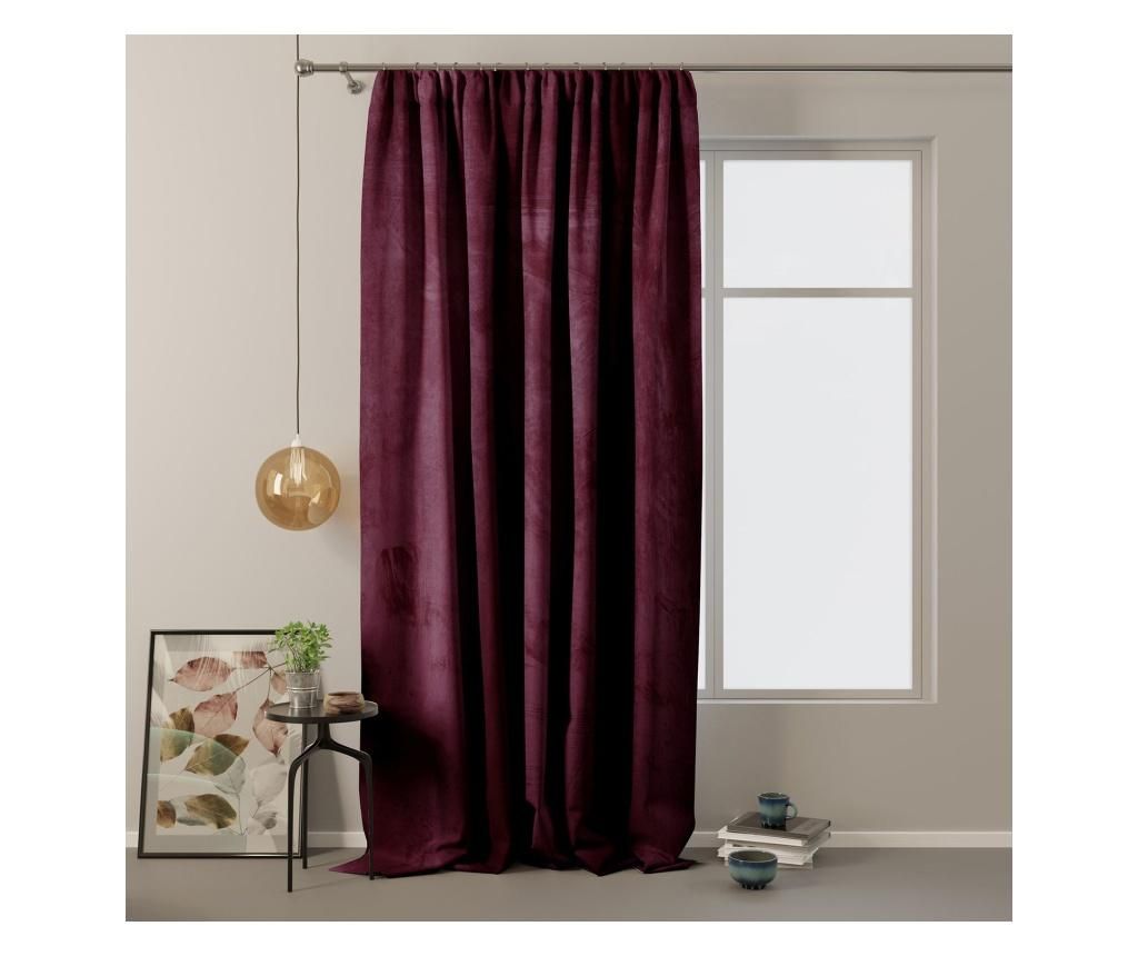 Draperie Velvet on pleat 140x270 cm - Amelia Home, Rosu