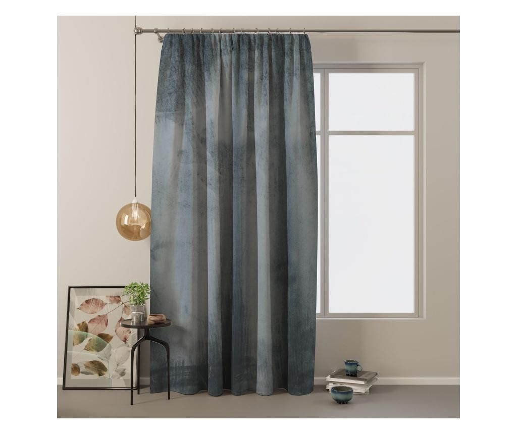 Draperie Velvet on pleat 140x245 cm - Amelia Home, Gri & Argintiu