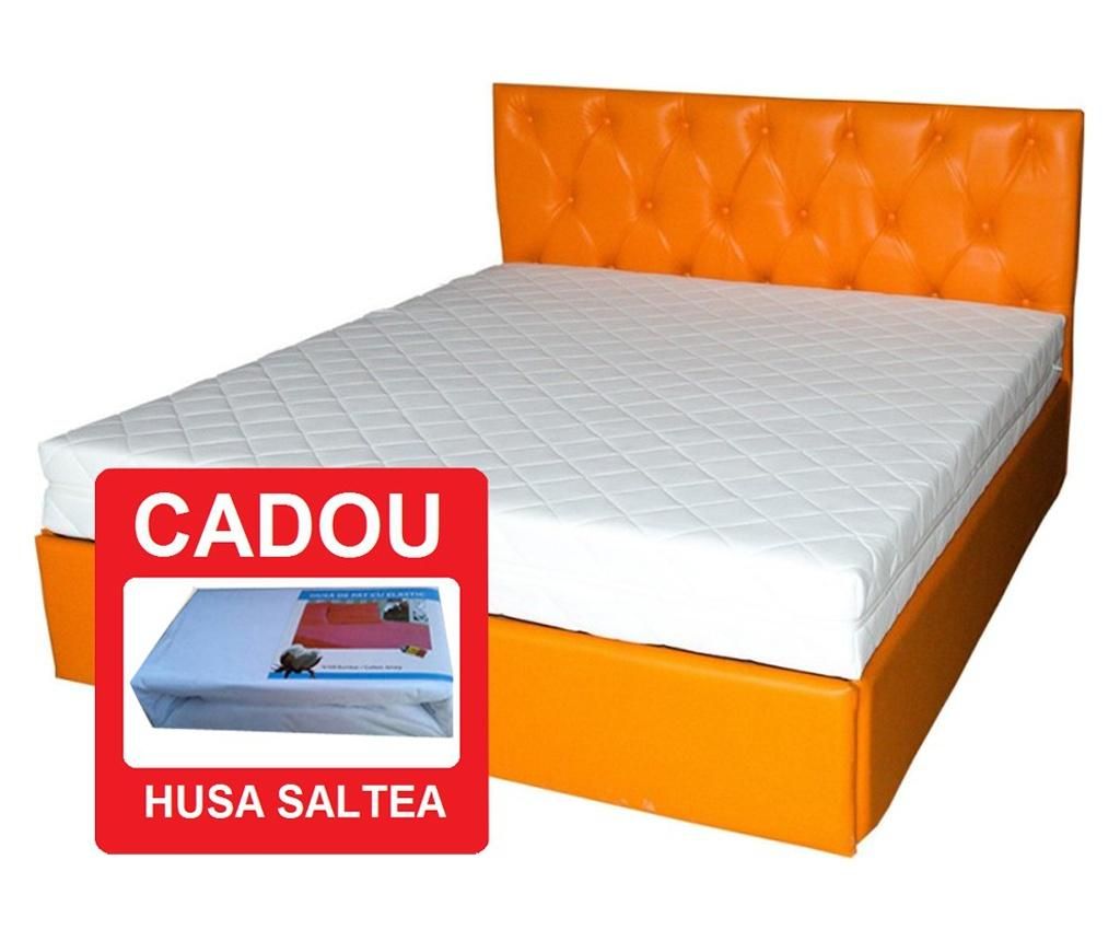 Saltea Pluto Traditional Spring, Box Spring System, Husa Detasabila + Cadou, 140x200x20 - Drimus