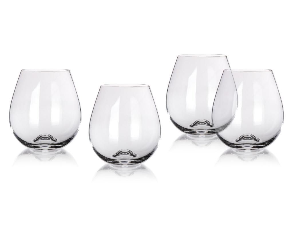 Set 4 pahare pentru Burgundy Maison Forine, Sommelier\'s Chest, sticla, 560 ml - Maison Forine, Alb