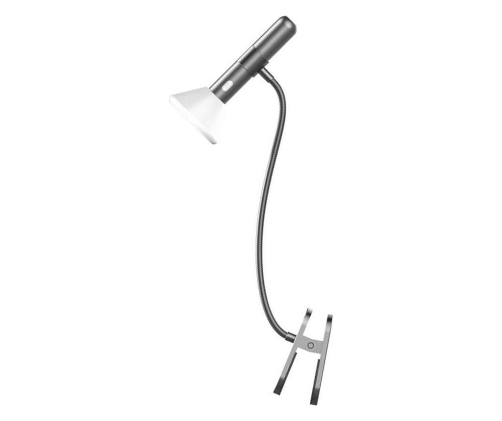 Lanterna Reincarcabila Cu Suport Flashlight Clip Set Neagra Lumina Calda - DesignNest