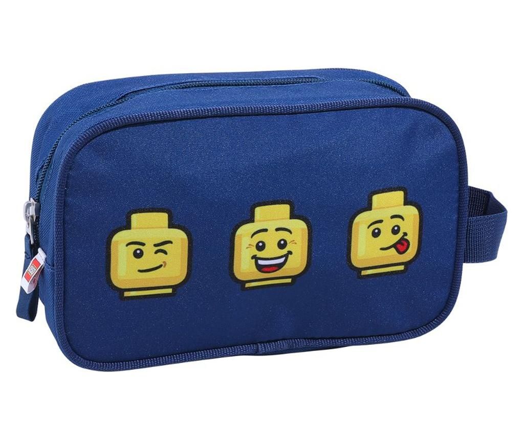 Geanta pentru cosmetice Faces Blue - LEGO Bags, Albastru