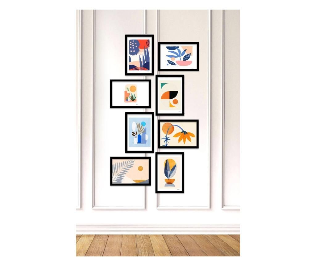 Set 8 tablouri Kate Louise 15×20 cm – Kate Louise, Multicolor Kate Louise imagine 2022