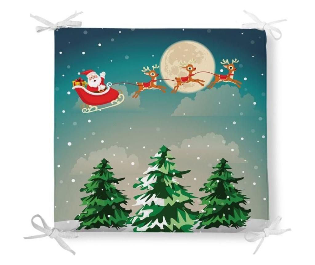 Perna de sezut Minimalist Home World, Minimalist Cushion Covers Merry Christmas, poliester, bumbac, 42x42 cm, multicolor - Minimalist Home World, Multicolor