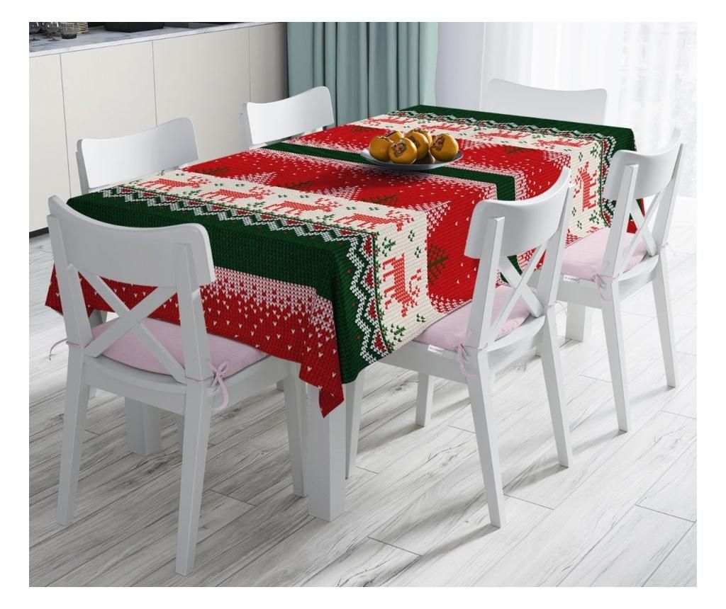 Fata de masa Minimalist Home World, Minimalist Tablecloths Merry Christmas, poliester, bumbac, 140x180 cm - Minimalist Home World, Multicolor