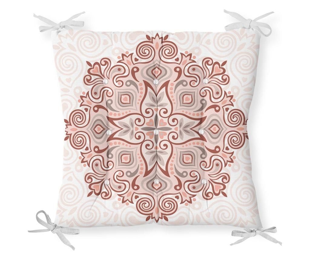 Perna de sezut Minimalist Cushion Covers Ethnic Beige Mandala 40x40 cm - Minimalist Home World, Crem