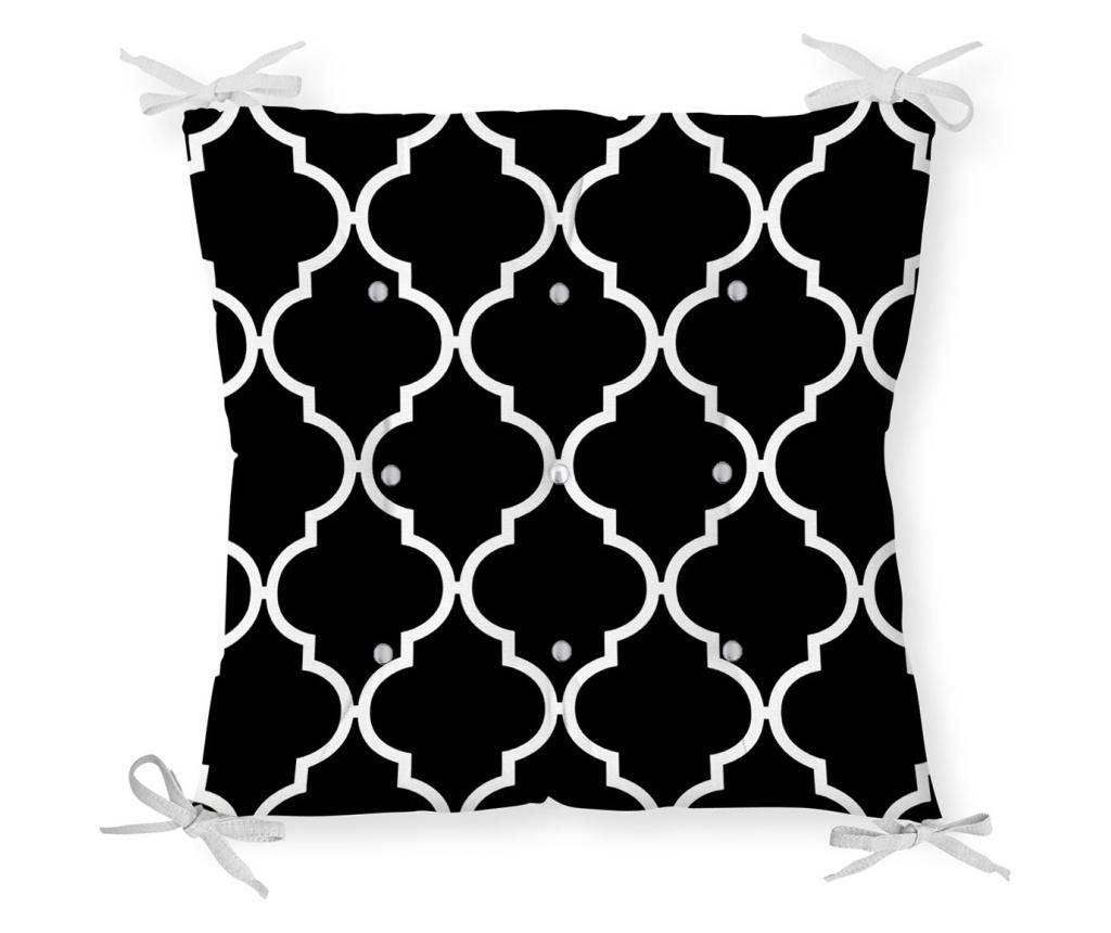 Perna de sezut Minimalist Home World, Minimalist Cushion Covers Black White Ogea, bumbac, , 40x40 cm - Minimalist Home World, Negru