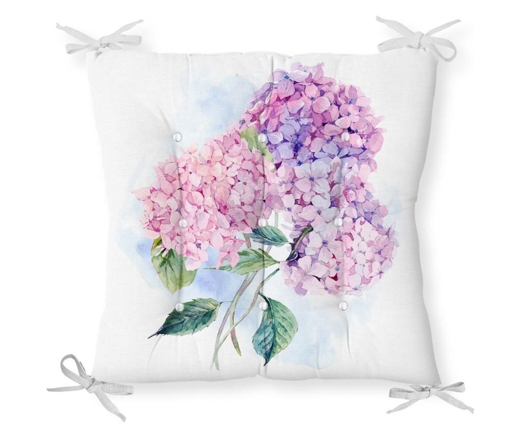 Perna de sezut Minimalist Home World, Minimalist Cushion Covers Pink Flower, bumbac, , 40×40 cm – Minimalist Home World, Roz Minimalist Home World pret redus