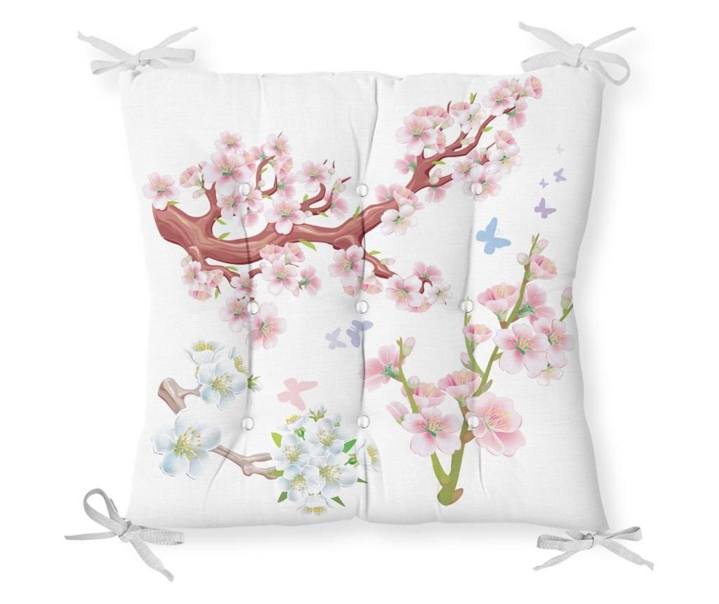 Perna de sezut Minimalist Cushion Covers Pink Flower Soft 40×40 cm – Minimalist Home World, Roz Minimalist Home World