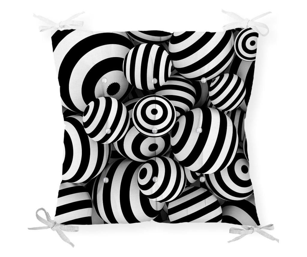 Perna de sezut Minimalist Home World, Minimalist Cushion Covers Black White Circle, bumbac, , 40×40 cm, negru/alb – Minimalist Home World, Negru Minimalist Home World imagine 2022