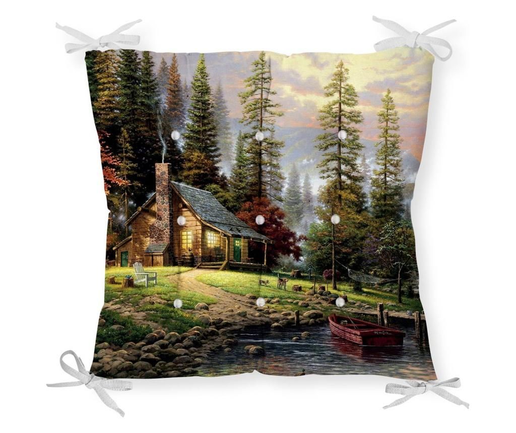 Perna de sezut Minimalist Home World, Minimalist Cushion Covers Nature View, bumbac, , 40×40 cm – Minimalist Home World, Verde Minimalist Home World imagine 2022