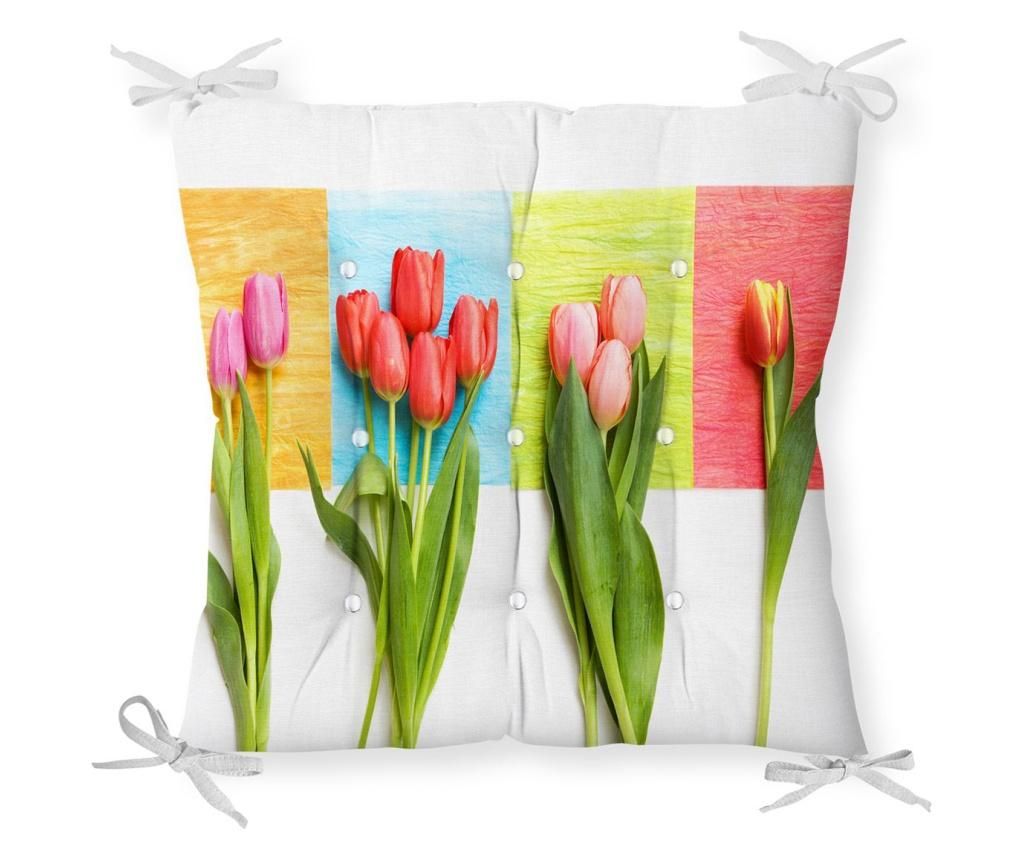 Perna de sezut Minimalist Cushion Covers Tulip Pink 40×40 cm – Minimalist Home World, Verde Minimalist Home World