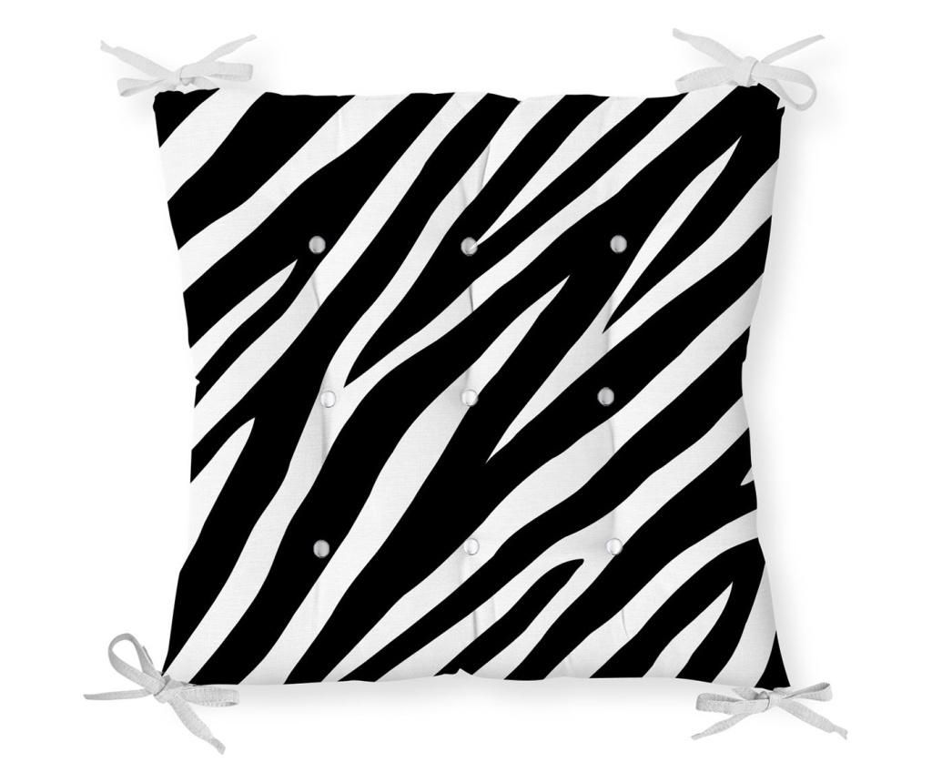 Perna de sezut Minimalist Cushion Covers Black White Zebra Design 40×40 cm – Minimalist Home World, Negru Minimalist Home World