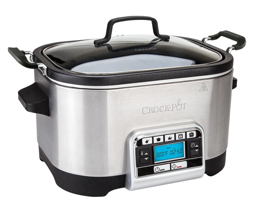 Multicooker 5in1 Crock-Pot 5.6 L - Crock-Pot, Gri & Argintiu