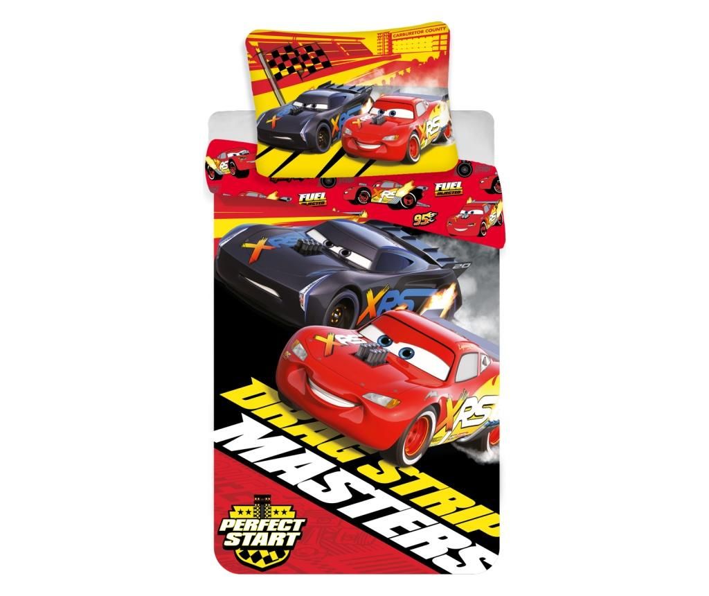 Set de pat Single Ranforce Cars Masters Disney Pixar Cars, bumbac ranforce, multicolor – Disney Pixar Cars, Multicolor Disney Pixar Cars imagine 2022