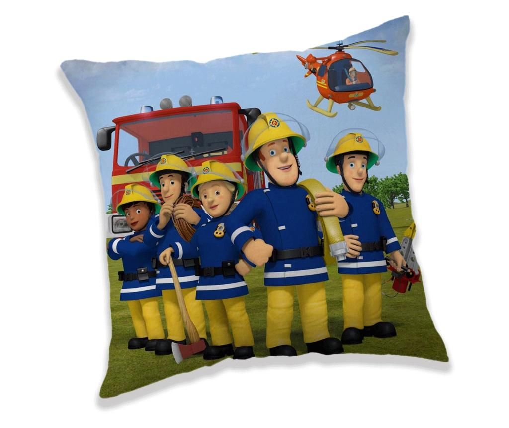 Perna decorativa Fireman Sam, Fireman Sam, poliester, 40×40 cm, multicolor – Fireman Sam, Multicolor Fireman Sam imagine 2022