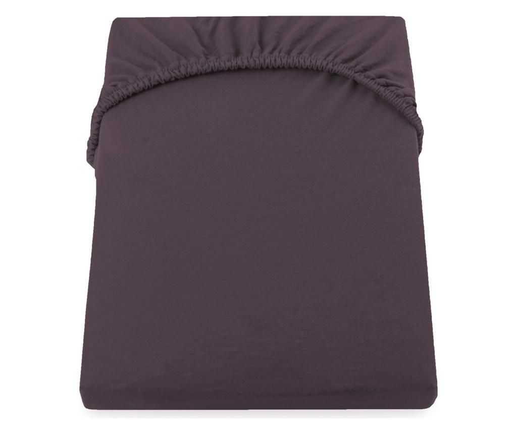 Cearsaf de pat cu elastic Amber 180×200 cm DecoKing, bumbac, rosu – DecoKing, Rosu DecoKing