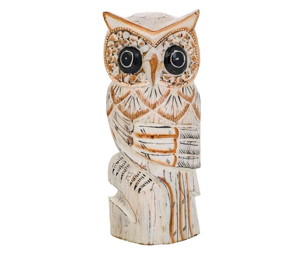 Decoratiune Owl - Creaciones Meng, Alb