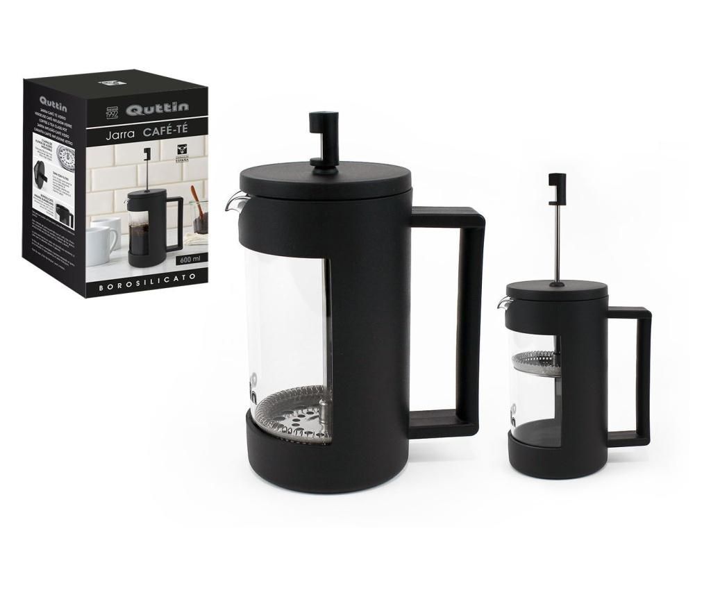 Presa cafea si ceai 600 ml - QUTTIN, Negru