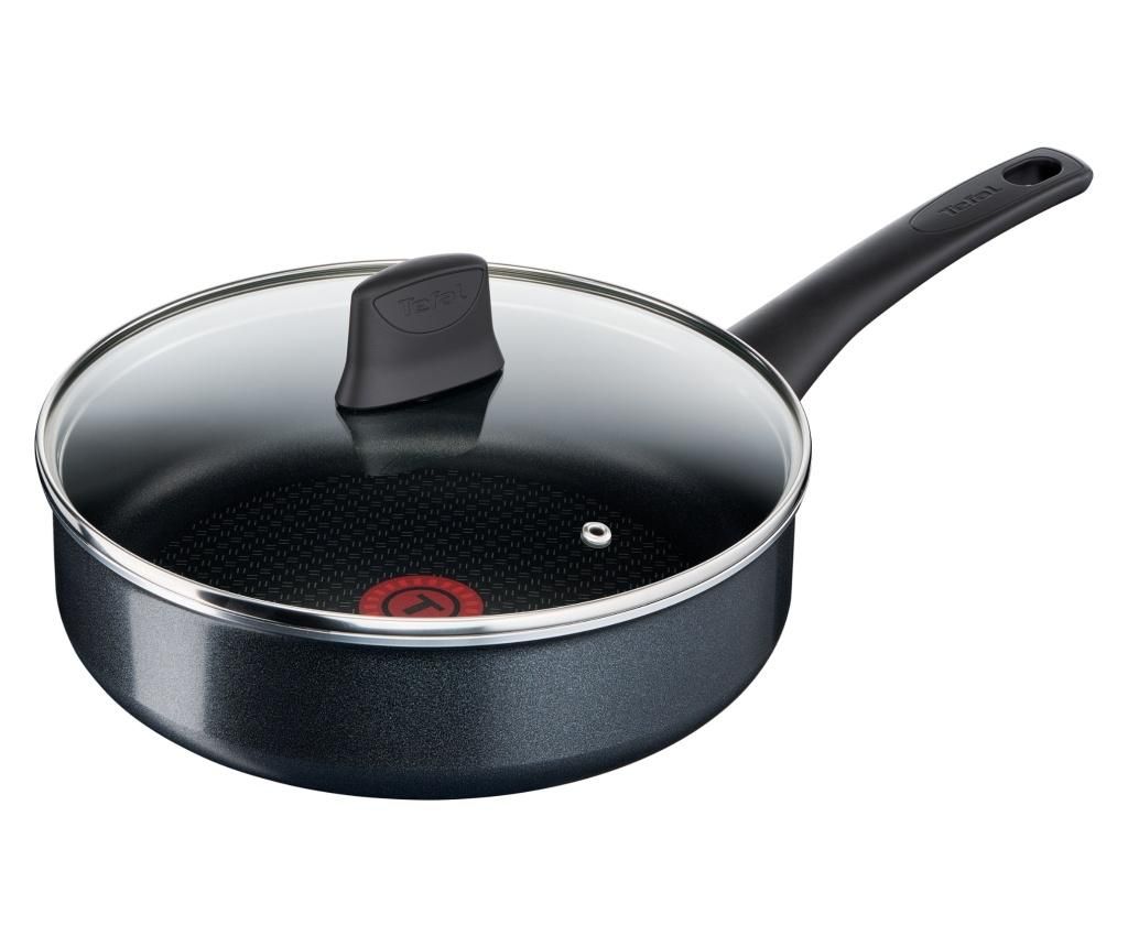 Tigaie cu capac Tefal Elegance 24 cm - Tefal, Gri & Argintiu