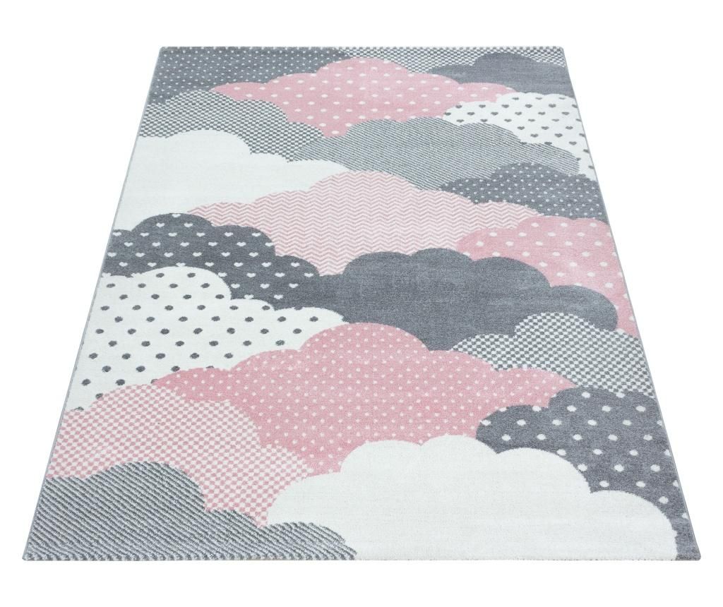 Covor Ayyildiz Carpet, Bambi Pink, 80×150 cm, polipropilena frise – Ayyildiz Carpet, Roz Ayyildiz Carpet imagine reduceri 2022