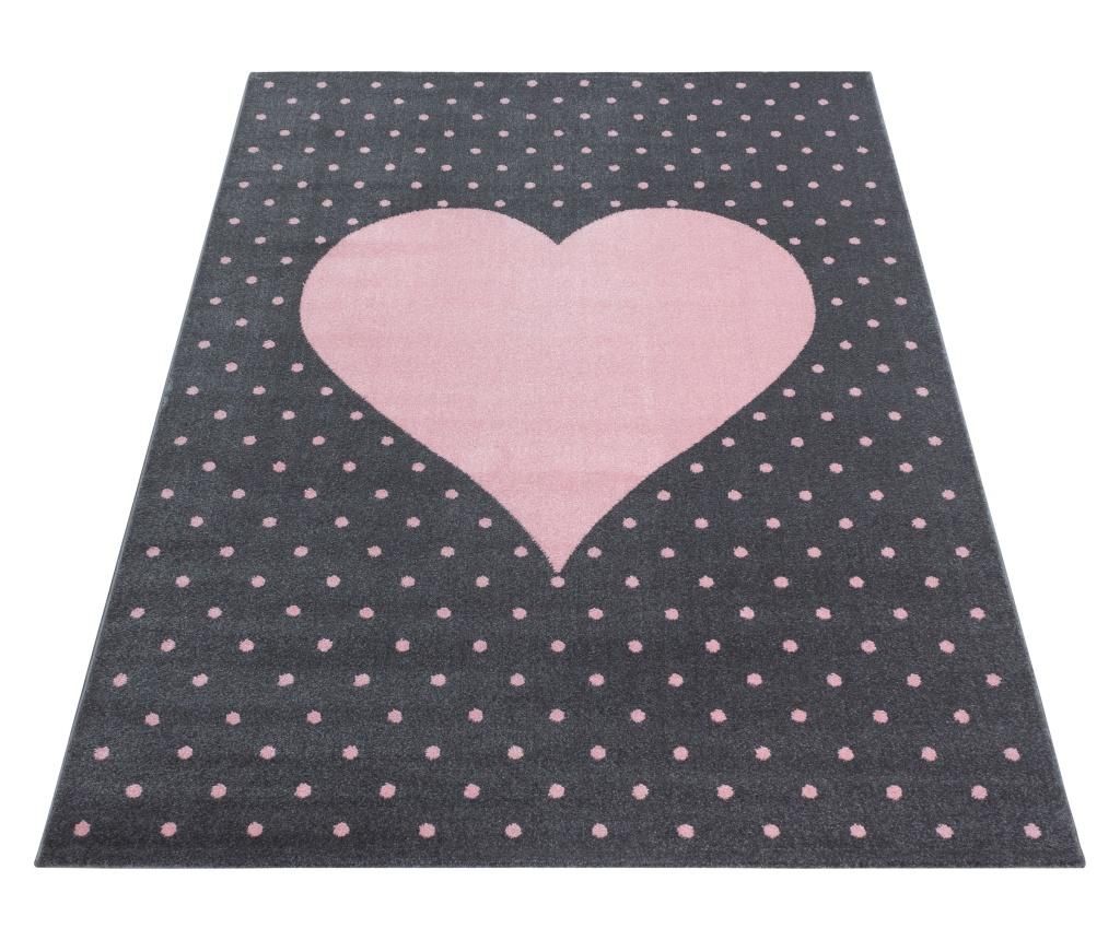 Covor Ayyildiz Carpet, Bambi Pink, 80x150 cm, polipropilena frise - Ayyildiz Carpet, Roz