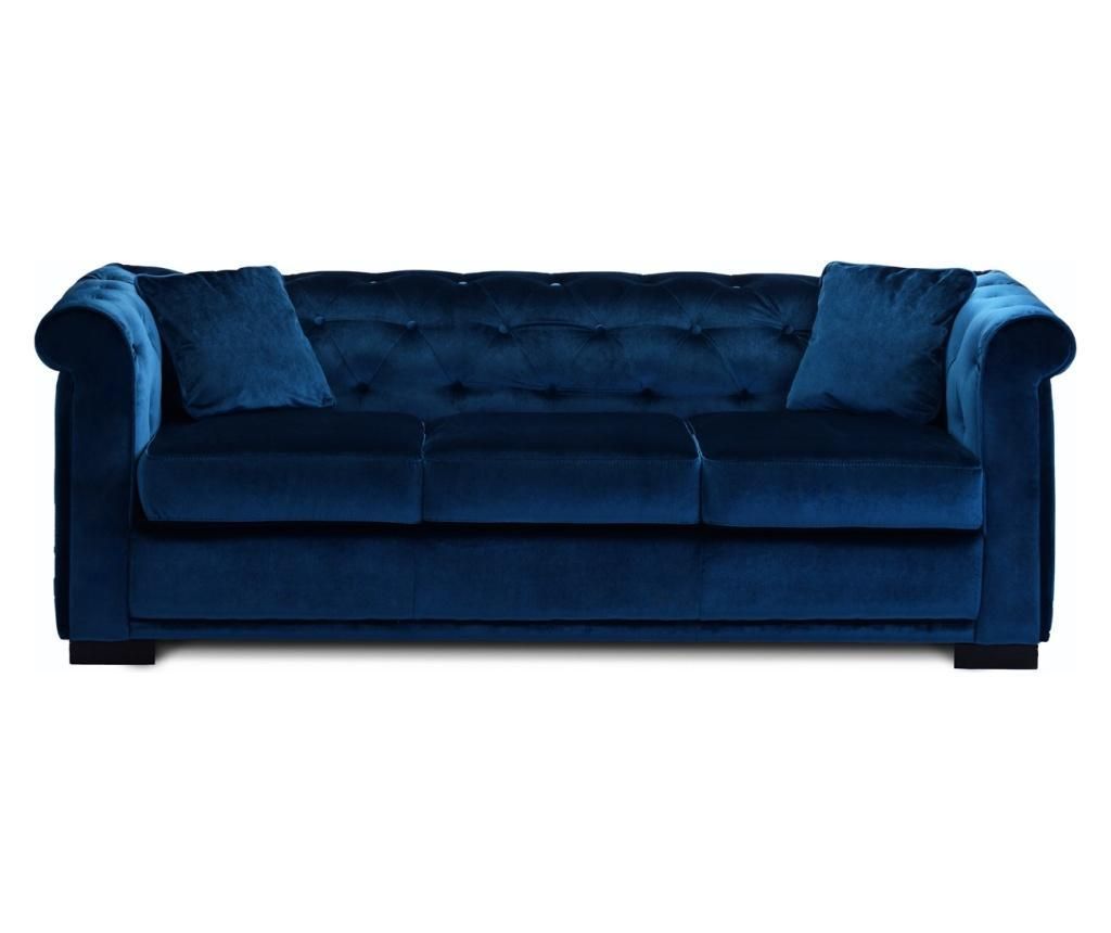 Canapea extensibila 3 locuri Chesterfield Zurich Safir - Chester Time