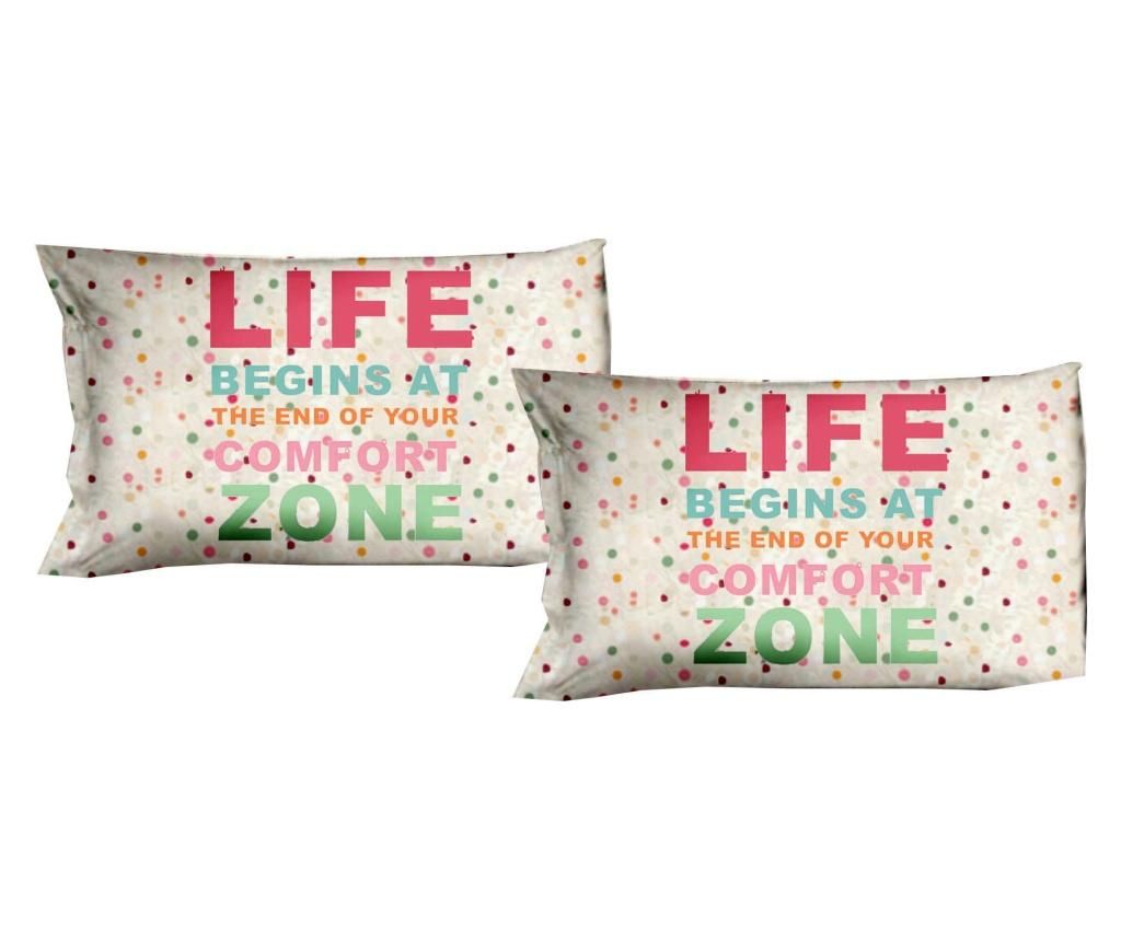 Set 2 fete de perna Comfort Zone 50x80 cm, Polo Ovest, bumbac, multicolor - Polo Ovest, Multicolor