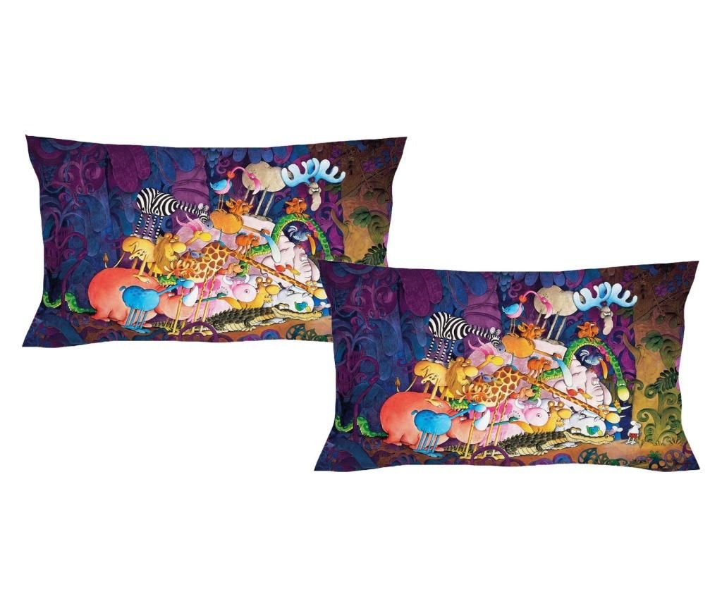 Set 2 fete de perna Revolucion 50x80 cm, Polo Ovest, bumbac, multicolor - Polo Ovest, Multicolor