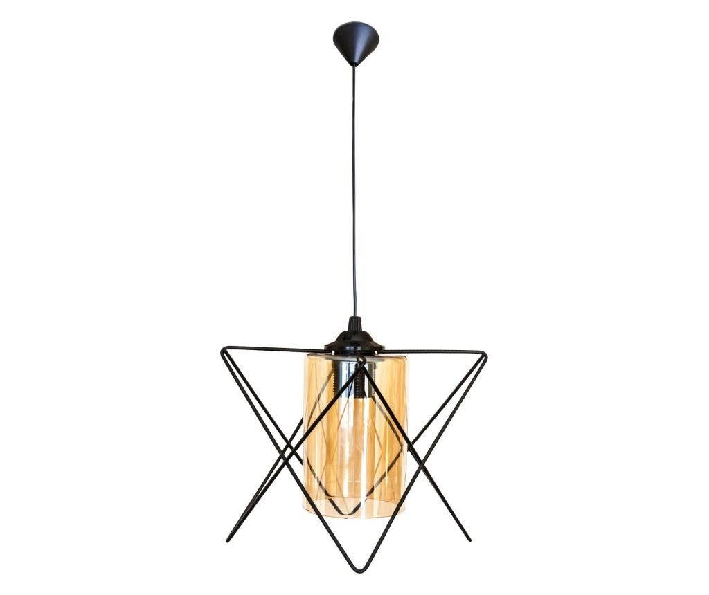 Lustra Squid Lighting, Black Triangle, metal, max. 60 W, E27, negru, 60x20x12 cm - Squid lighting, Negru