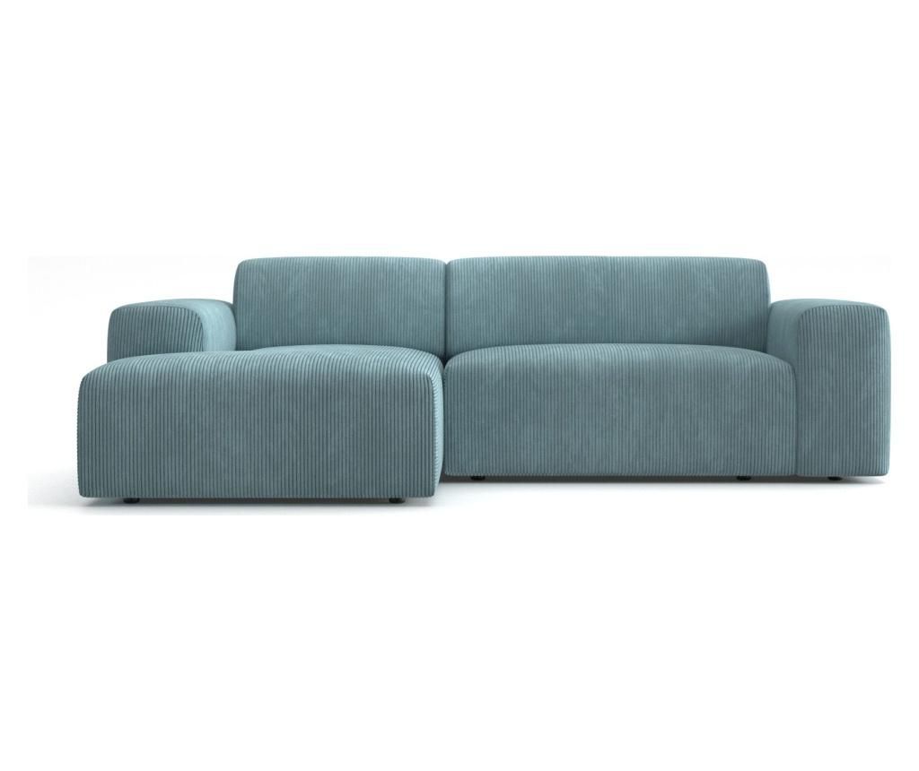 Coltar stanga Marie Claire Home, Karen Green-Grey, 250x185x71 cm - Marie Claire Home, Verde