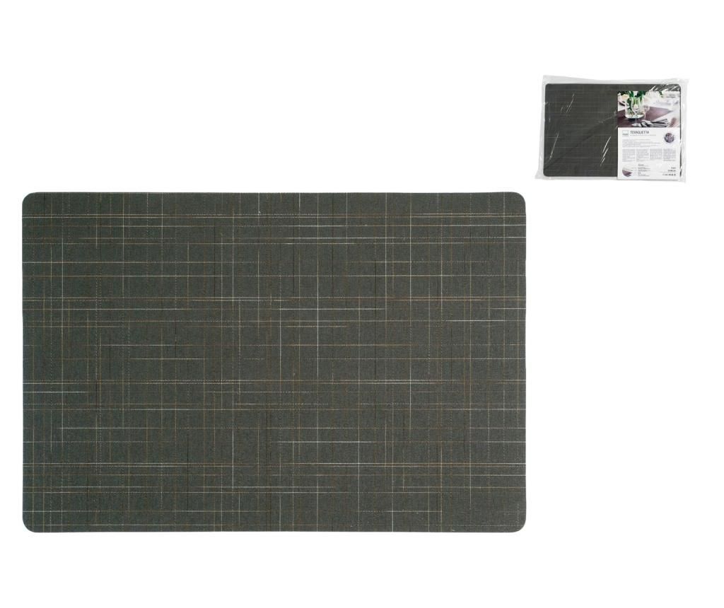 Set 6 suporturi pentru farfurii Fabri 31×46 cm – H&H, Negru