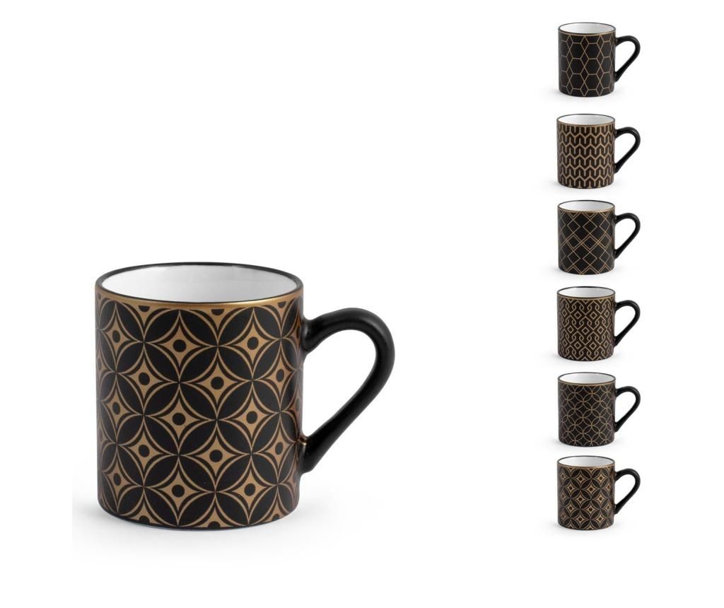 Set 6 cesti pentru cafea H&H 100 ml - H&H, Multicolor