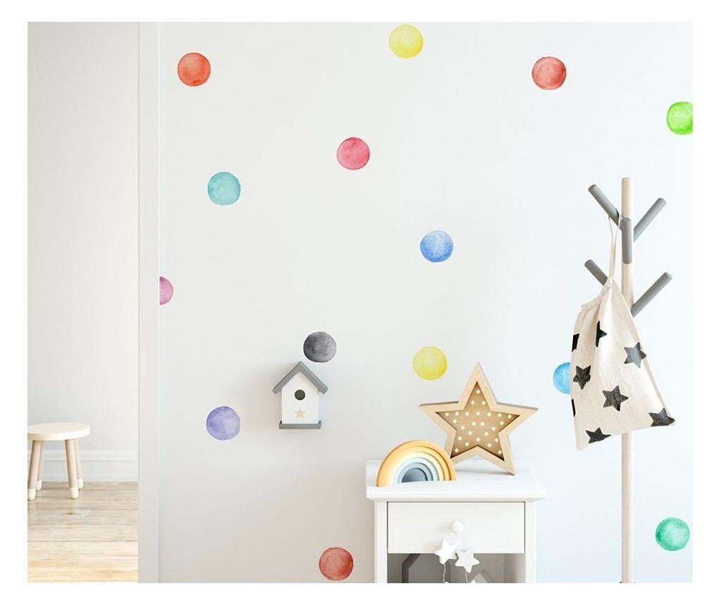 Set 18 stickere decorative de perete – Evila Originals, Multicolor