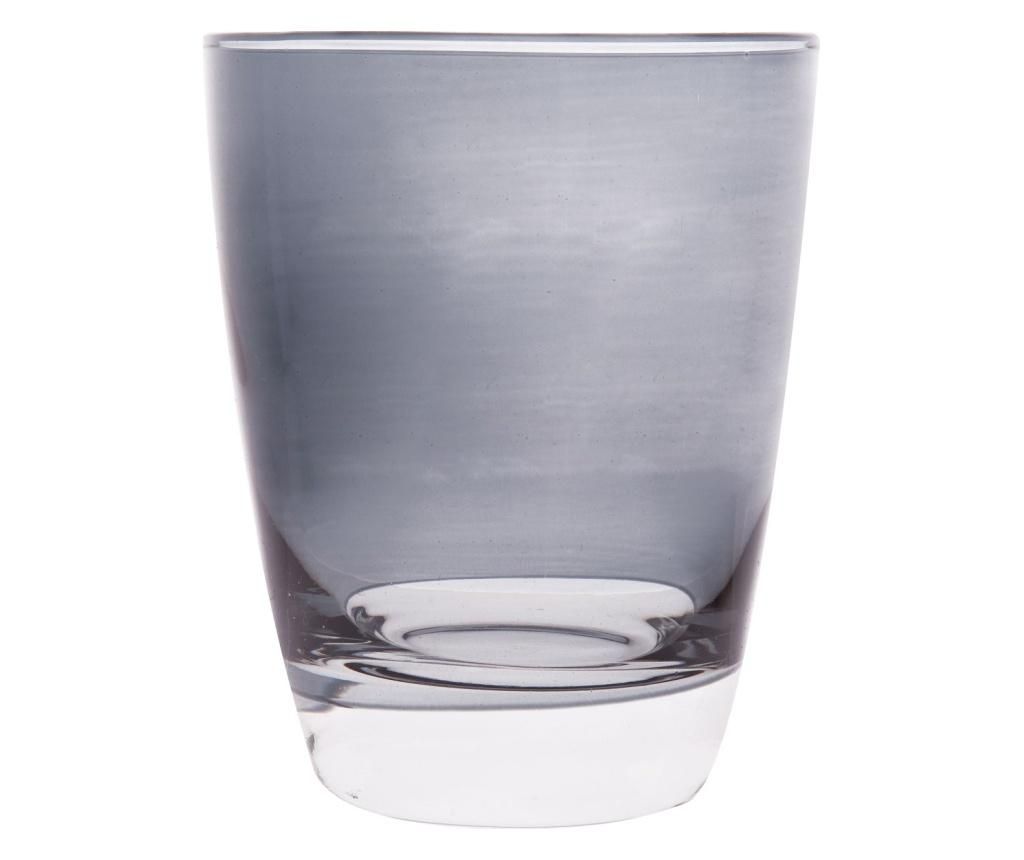 Set 2 pahare pentru apa Excelsa, Happy Colour, sticla, 300 ml - Excelsa, Gri & Argintiu