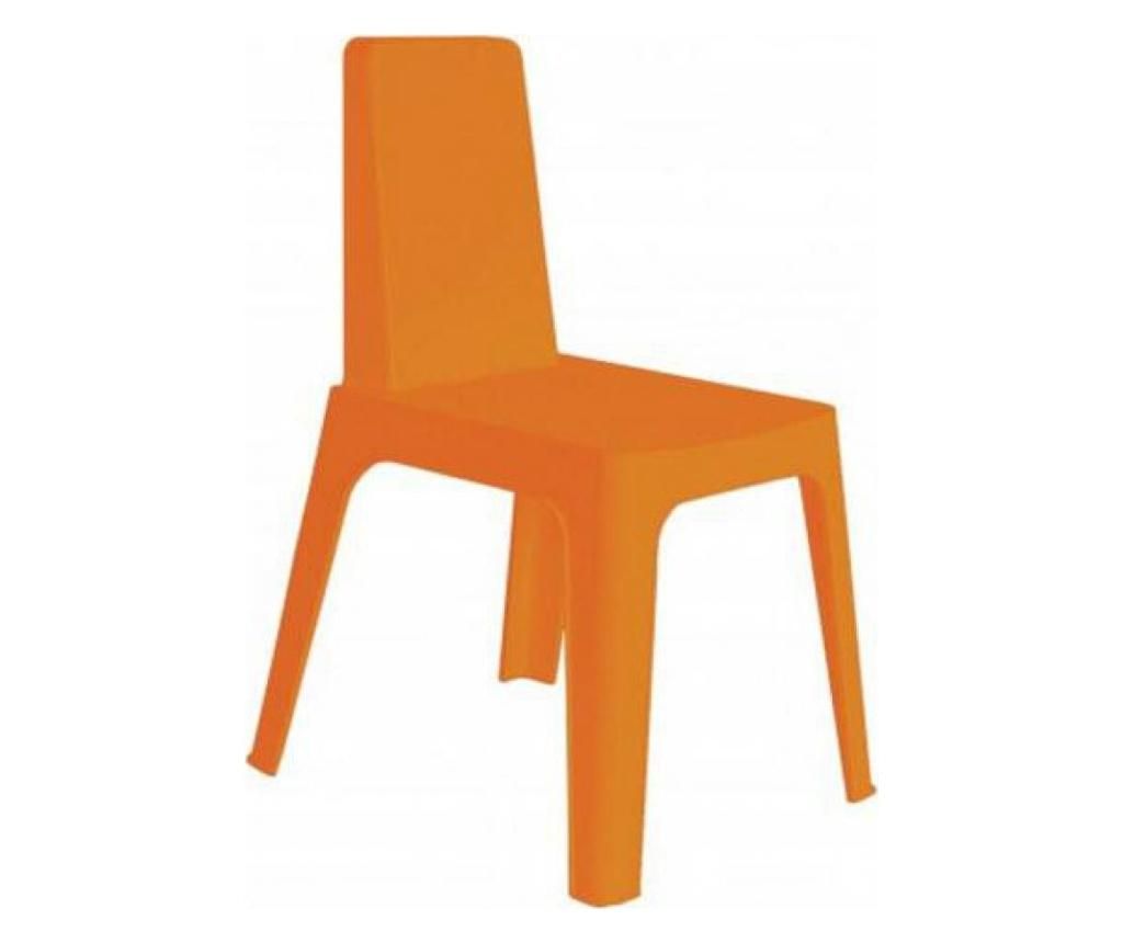 Scaun pentru exterior Resol, portocaliu, 56x54x82 cm – Resol, Portocaliu Resol imagine noua