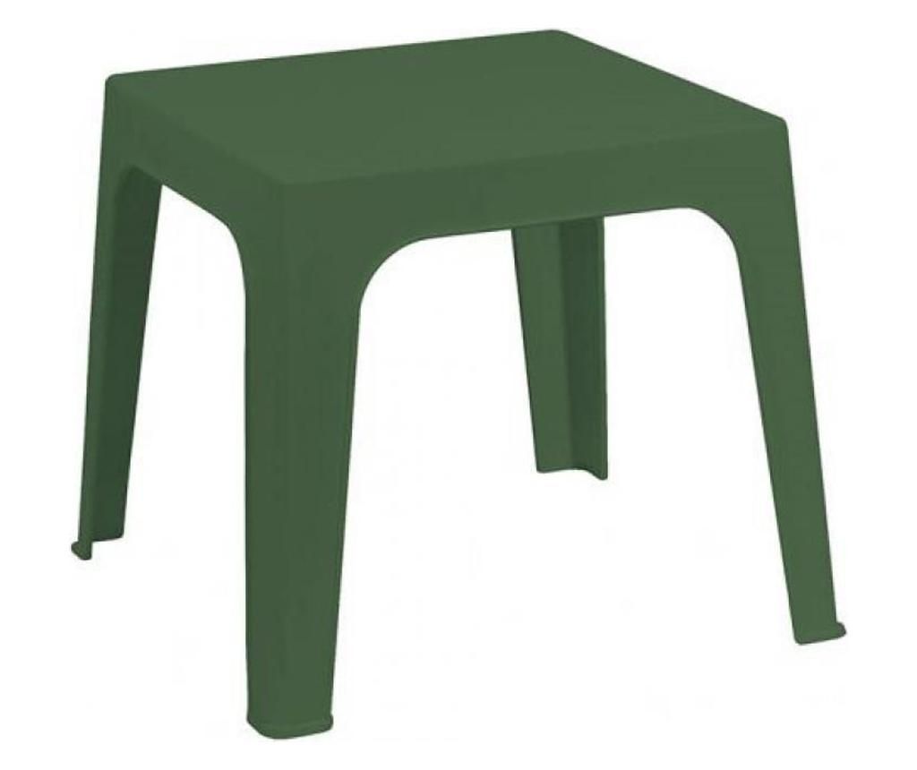 Masa pentru exterior Resol, polipropilena, 50x50x45 cm, verde inchis – Resol, Verde Resol pret redus