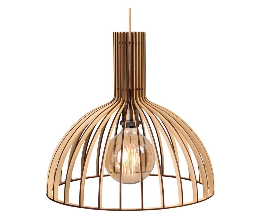 Lustra Catris Crem - Wooden Lamp