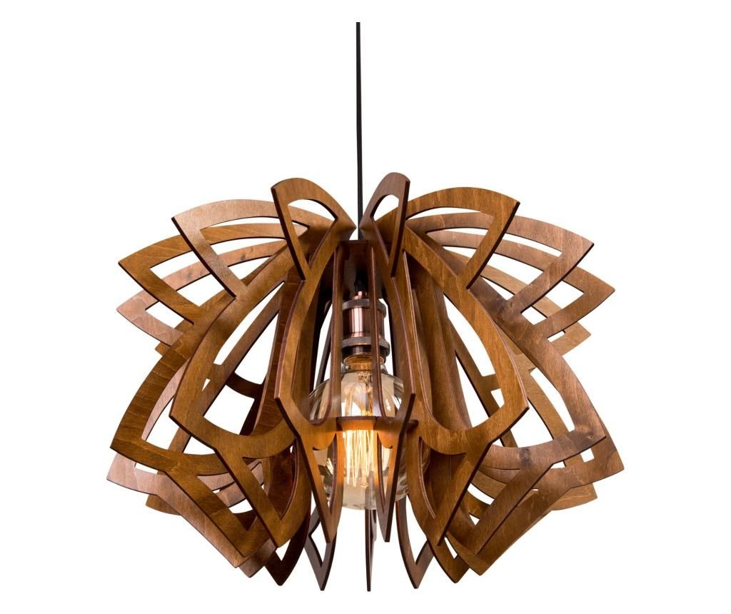 Lustra Evolette Nuc deschis - Wooden Lamp