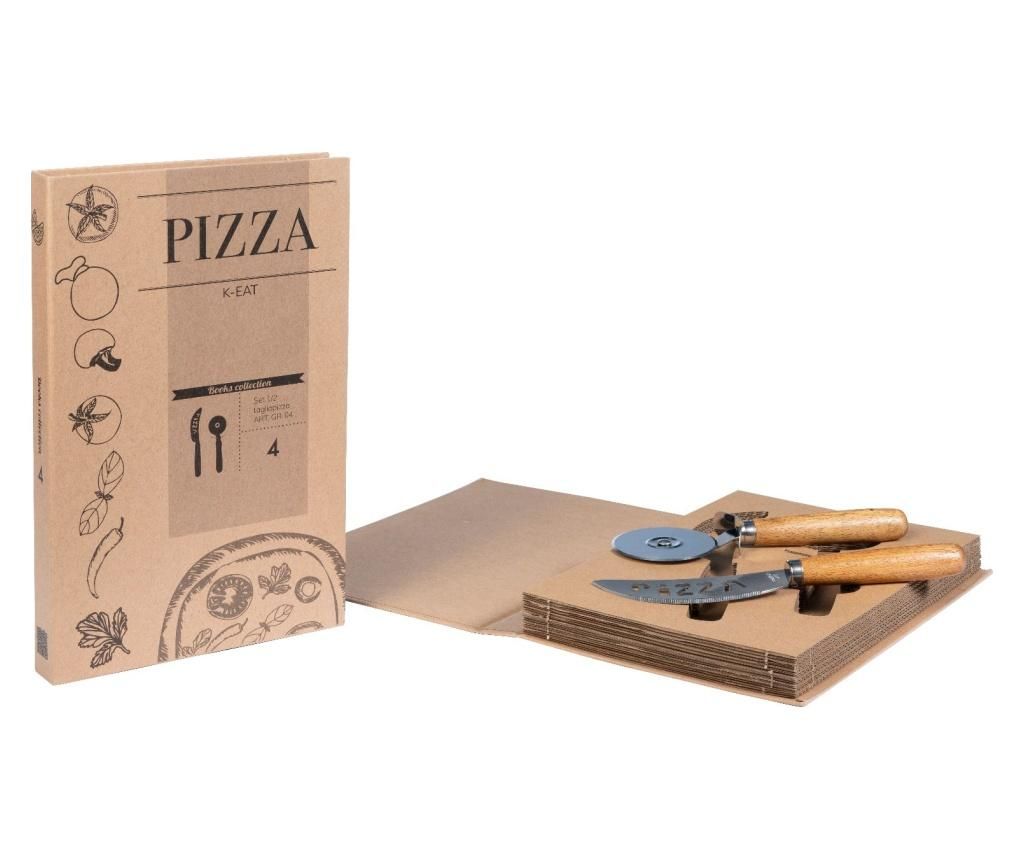 Set cutit si feliator pizza - Novita Home, Maro