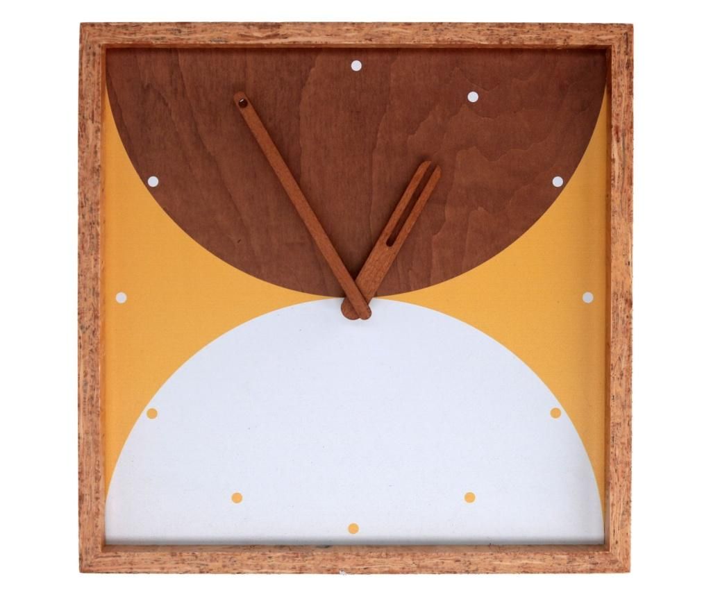 Ceas de perete Vacchetti, lemn, 31x5x31 cm, multicolor – VACCHETTI, Multicolor VACCHETTI
