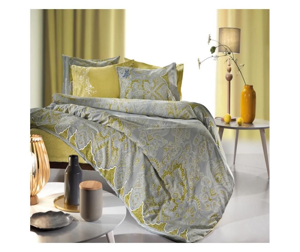 Lenjerie de pat King Pique Percale - Guy Laroche Home, Verde