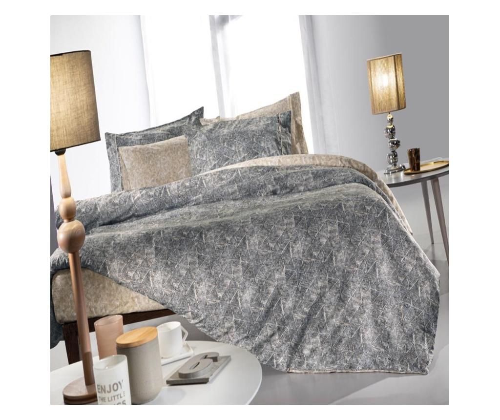 Lenjerie de pat King Pique Percale - Guy Laroche Home, Albastru