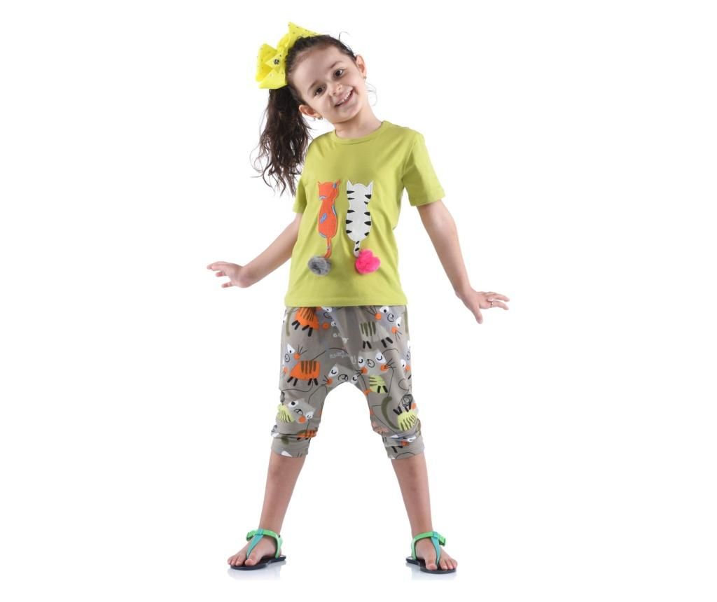Set pantaloni trei sferturi si tricou Kid’s Choice, verde – Kid’s Choice, Verde Kid's Choice imagine 2022