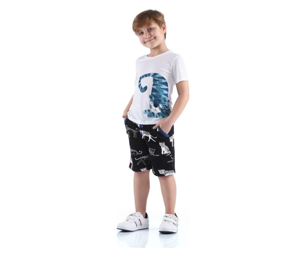 Set pantaloni trei sferturi si tricou Cute & Crazy - Cute & Crazy, Negru