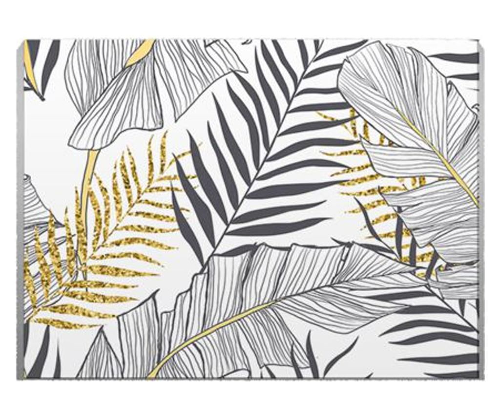 Tablou Canvas Exotic Gold 50x70 cm - DECOSTICK, Multicolor