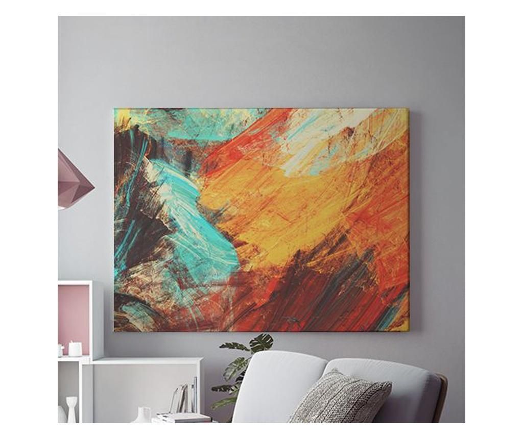 Tablou Canvas Abstract Feeling 50x70 cm - DECOSTICK, Multicolor