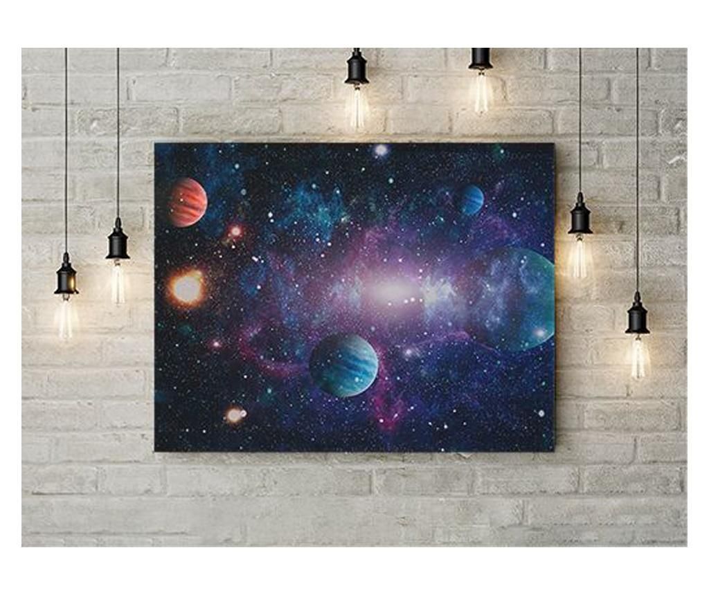 Tablou Canvas Planete 50x70 cm - DECOSTICK, Multicolor