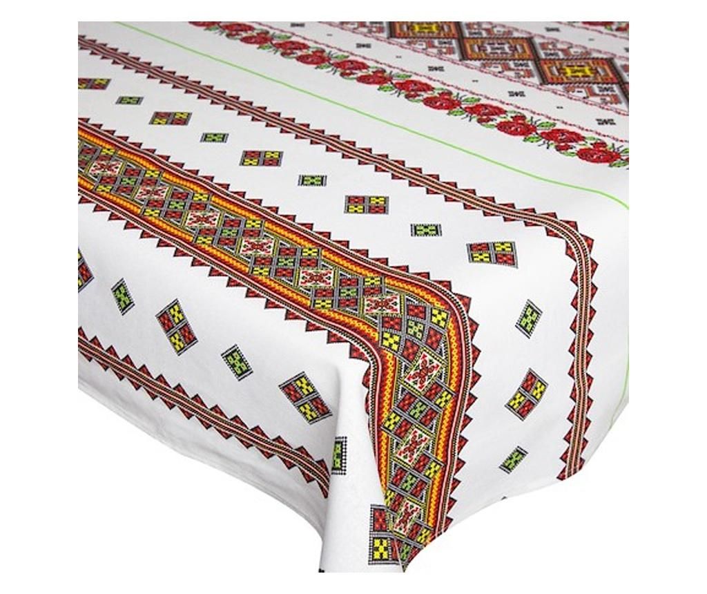 Fata de masa pentru 6 persoane, Motiv traditional, bumbac 100%, 180x150cm, multicolor - FIVE STORE, Multicolor